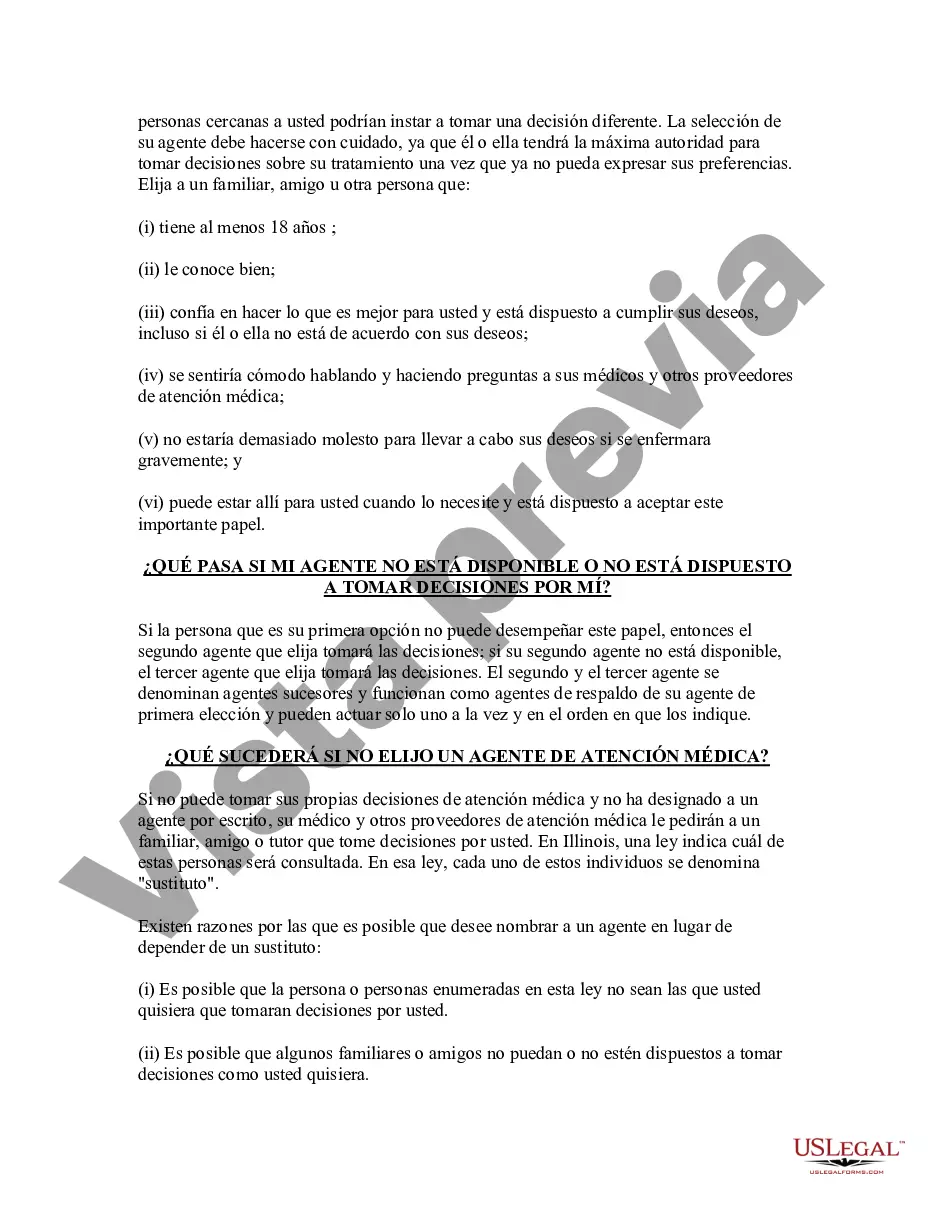 Preview Poder legal duradero para atención médica