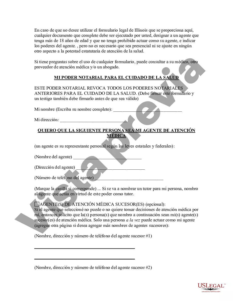 Preview Poder legal duradero para atención médica