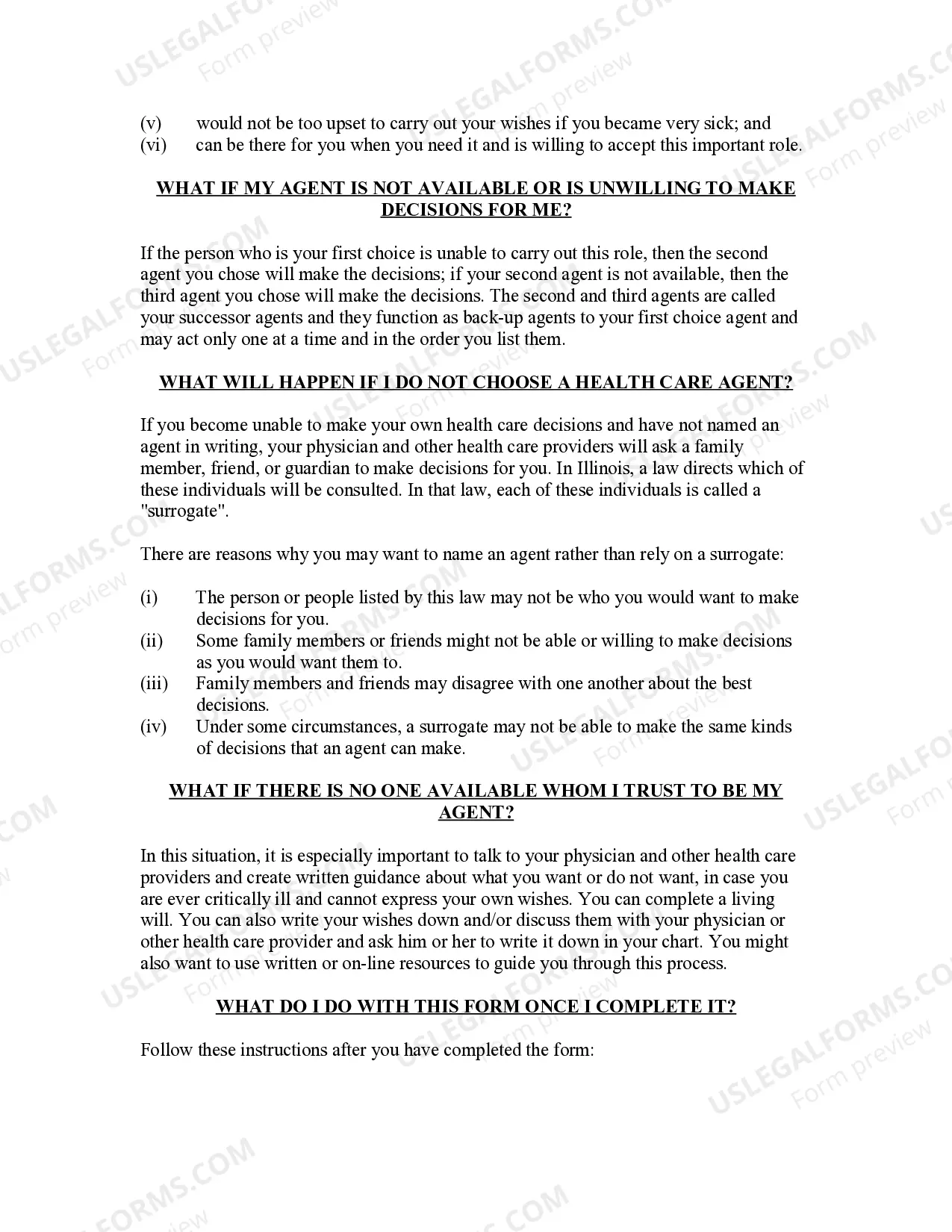 Preview Statutory Durable Power of Attorney for Health Care