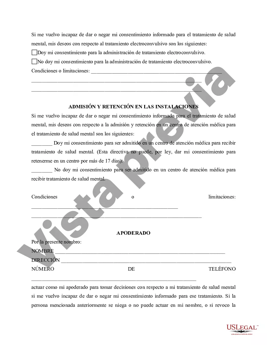 Preview Poder notarial legal para la atención de la salud mental