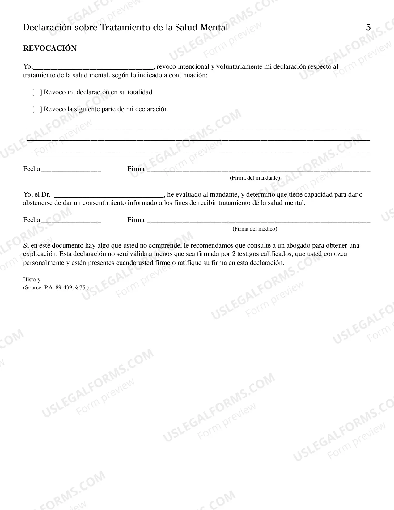 Preview Declaracion sobre Tratamiento de la Salud Mental