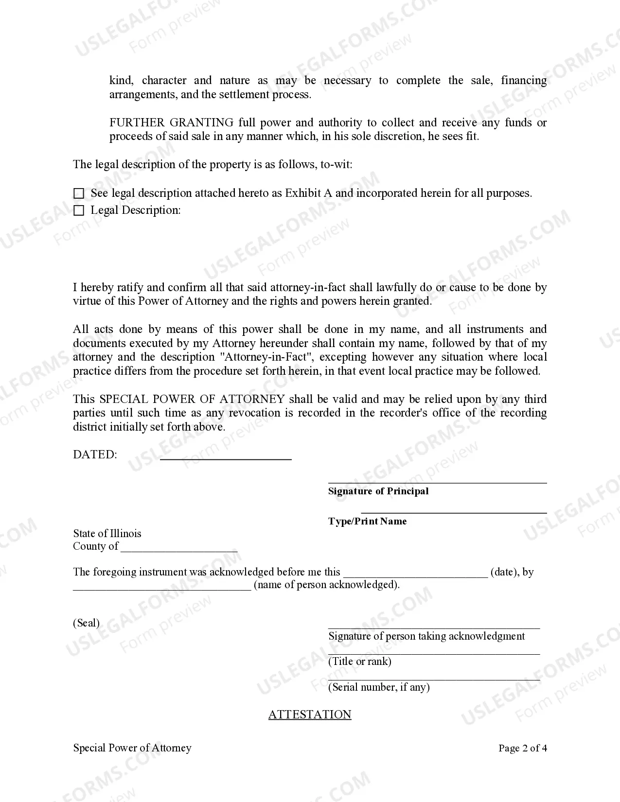 Preview Special or Limited Power of Attorney for Real Estate Sales Transaction By Seller