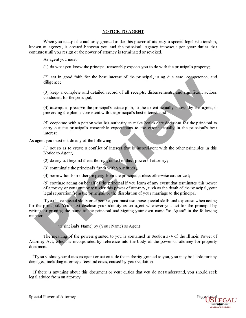 Preview Special or Limited Power of Attorney for Real Estate Purchase Transaction by Purchaser