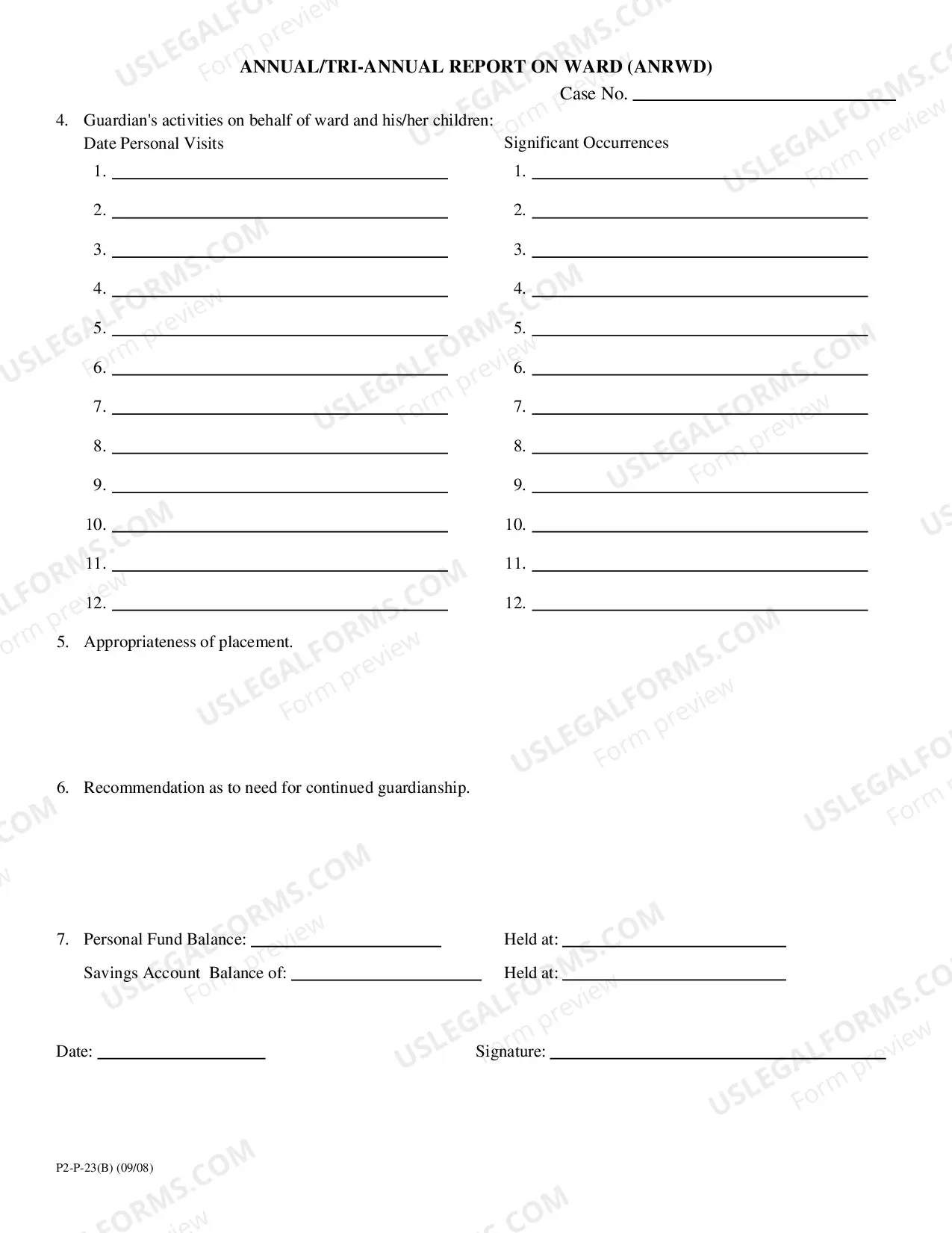 Preview annual-Tri-annual Report On Ward