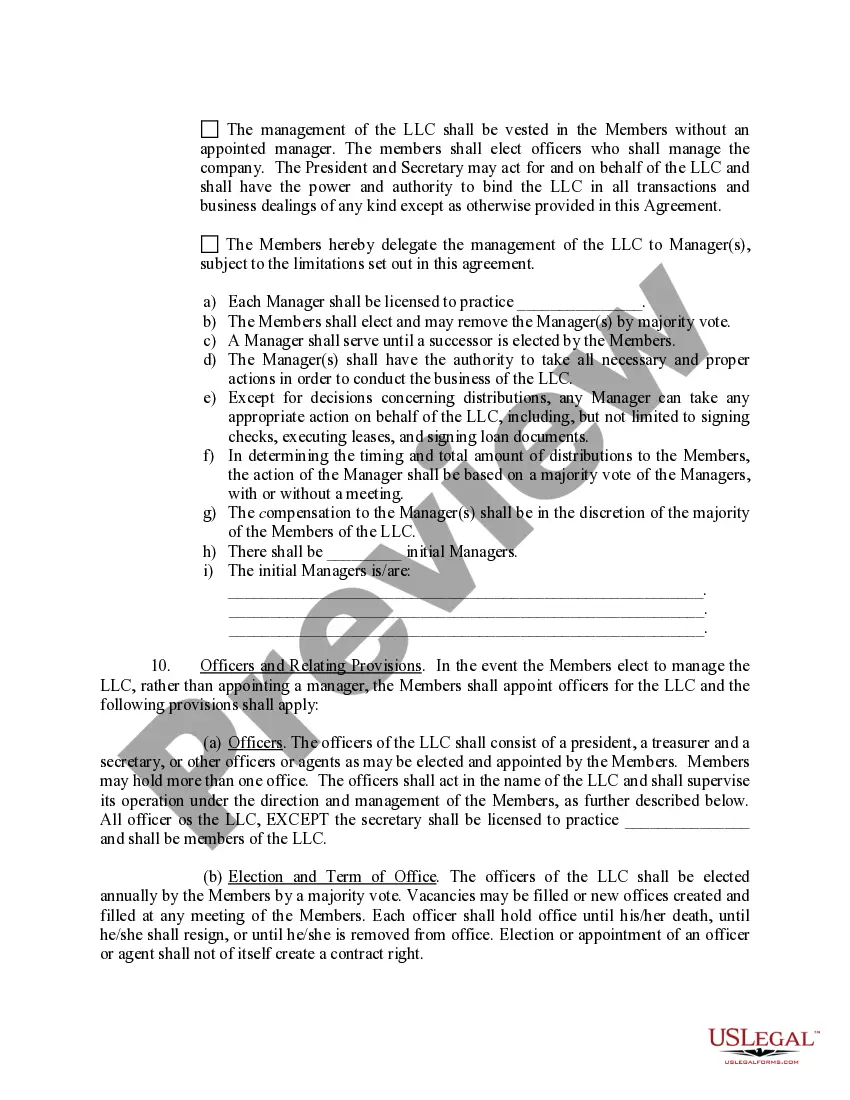 Get Sample Operating Agreement for Professional Limited Liability Company PLLC Preview Sample Operating Agreement for Professional Limited Liability Company PLLC