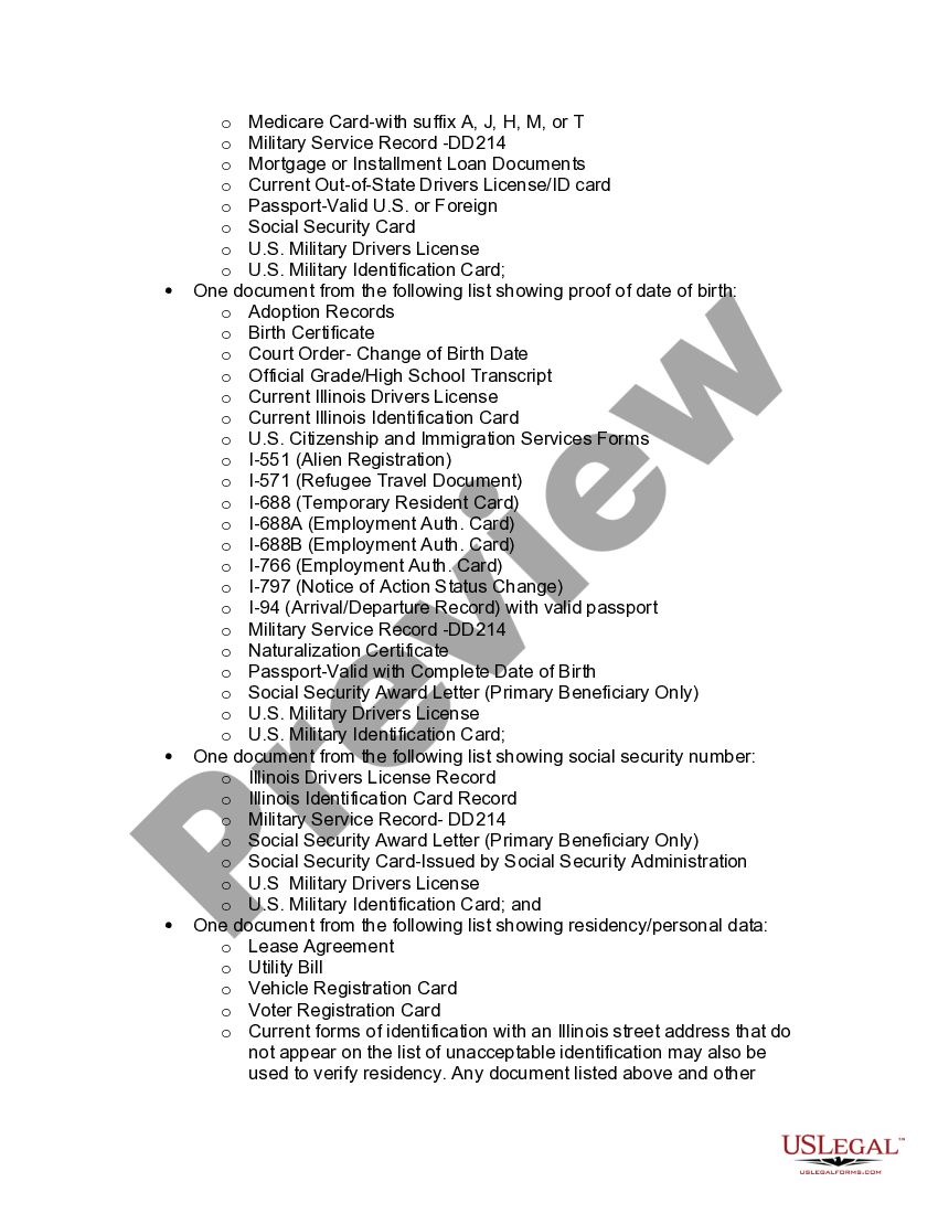 Illinois New Resident Guide Change Of Residency Form US Legal Forms