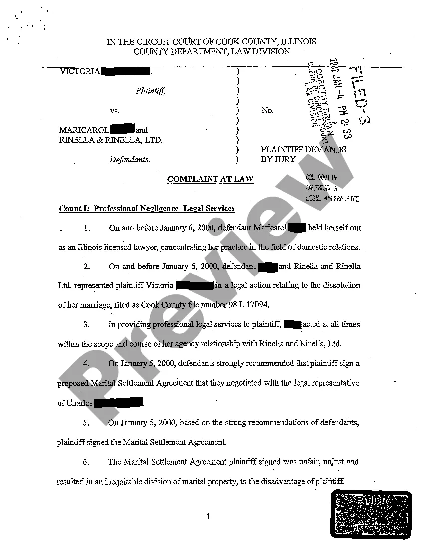 Preview A01 Motion To Dismiss By Defendants to Legal Malpractice Action