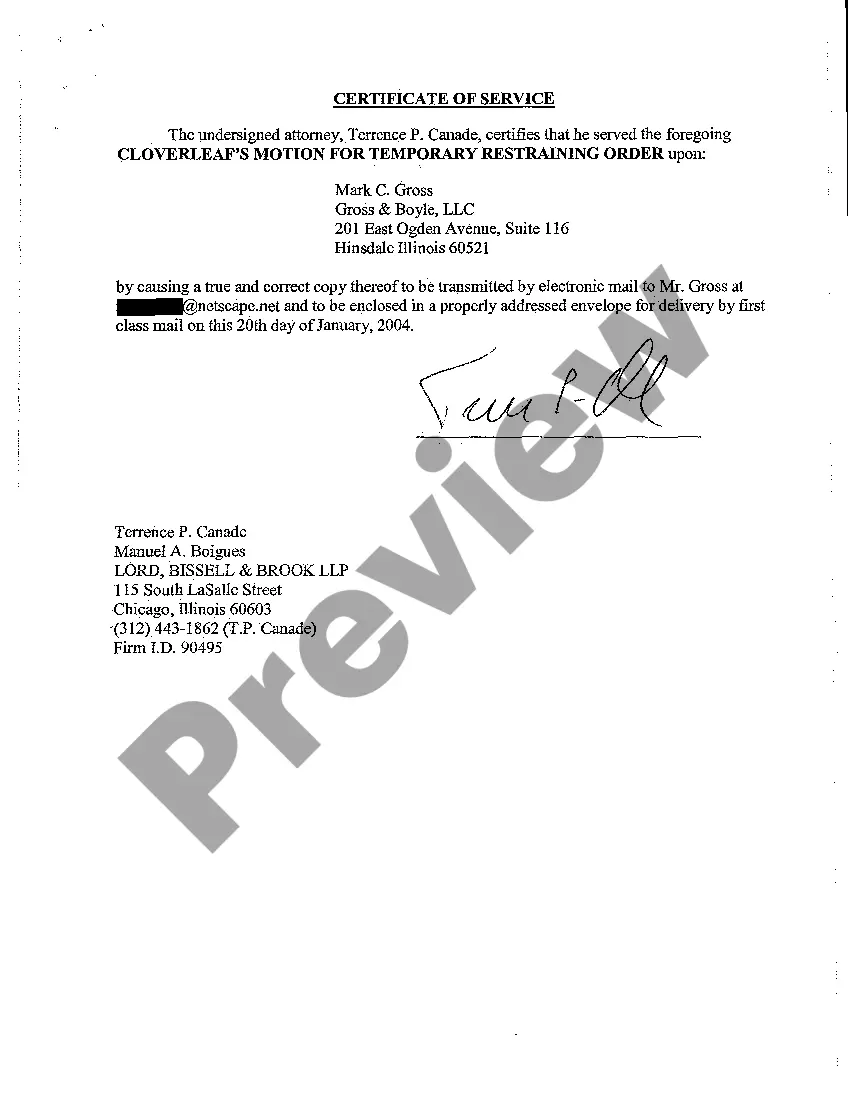 Get Motion For Temporary Restraining Order regarding ability to conduct Environmental Inspection Preview Motion For Temporary Restraining Order regarding ability to conduct Environmental Inspection
