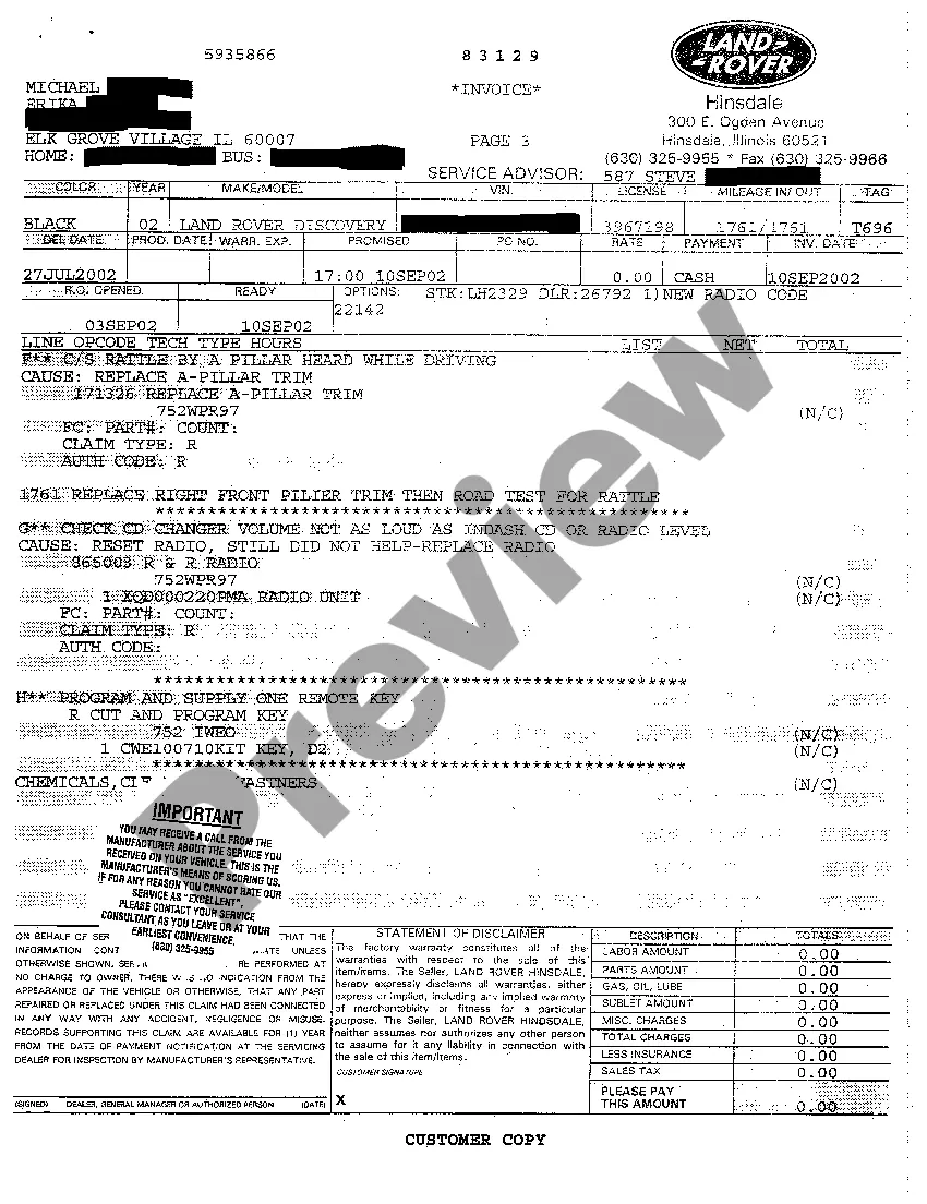 Preview A04 Exhibit C Copies of Service Invoices