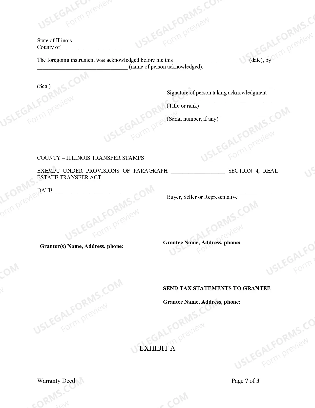 Preview Warranty Deed for Husband and Wife Converting Property from Tenants in Common to Joint Tenancy