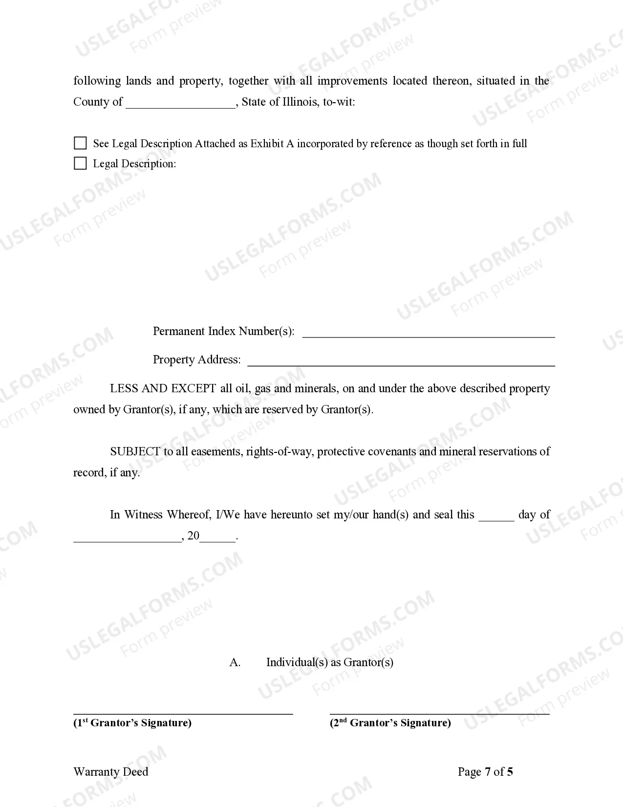 Preview Warranty Deed from Limited Partnership or LLC is the Grantor, or Grantee