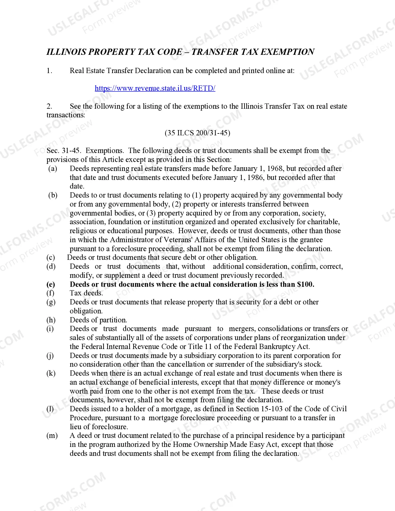 Preview Quitclaim Deed from Husband and Wife to Trust