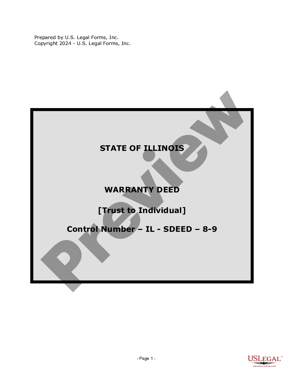page 0 Warranty Deed from Trust to Individual preview