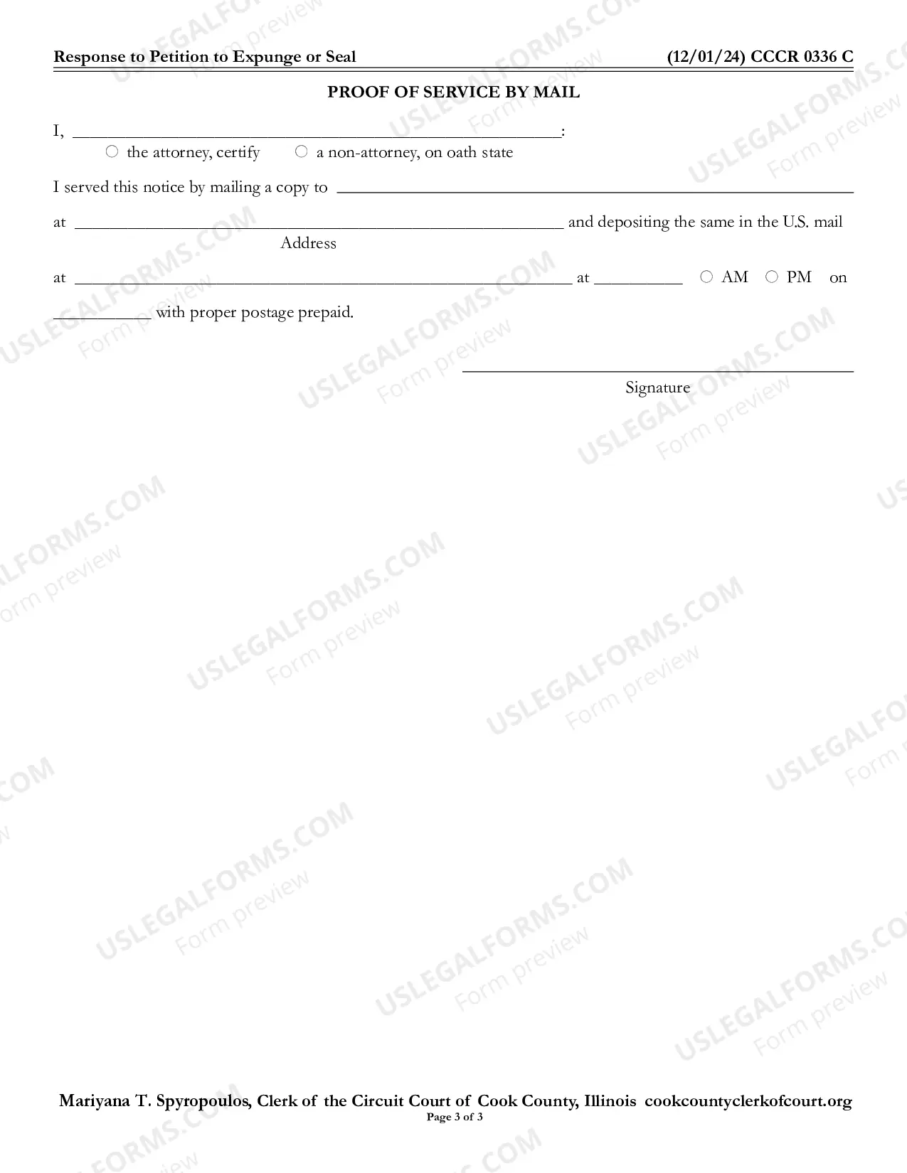Preview Response To Petition To Expunge Or Seal