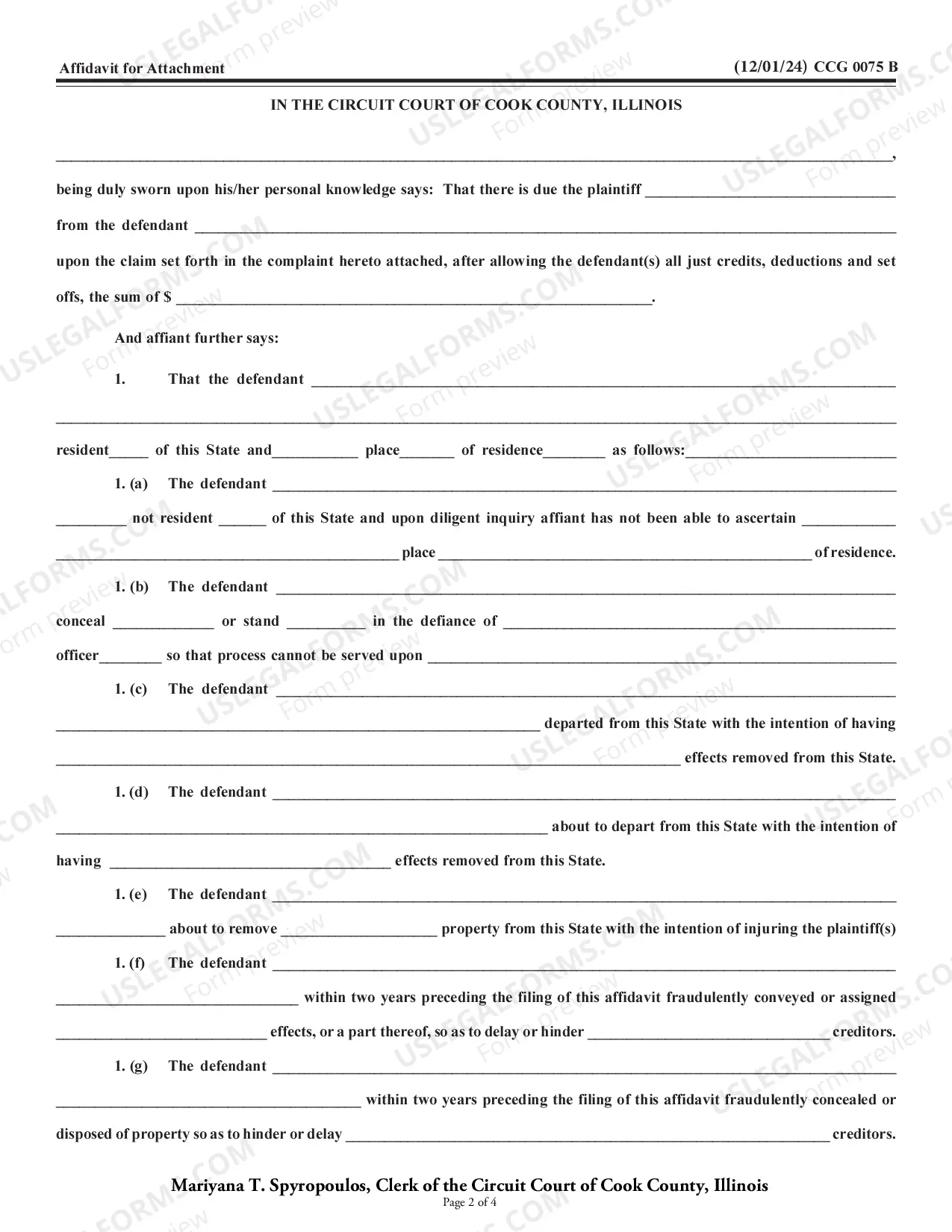 Preview Attachment-Complaint With affidavit and Interrogatories