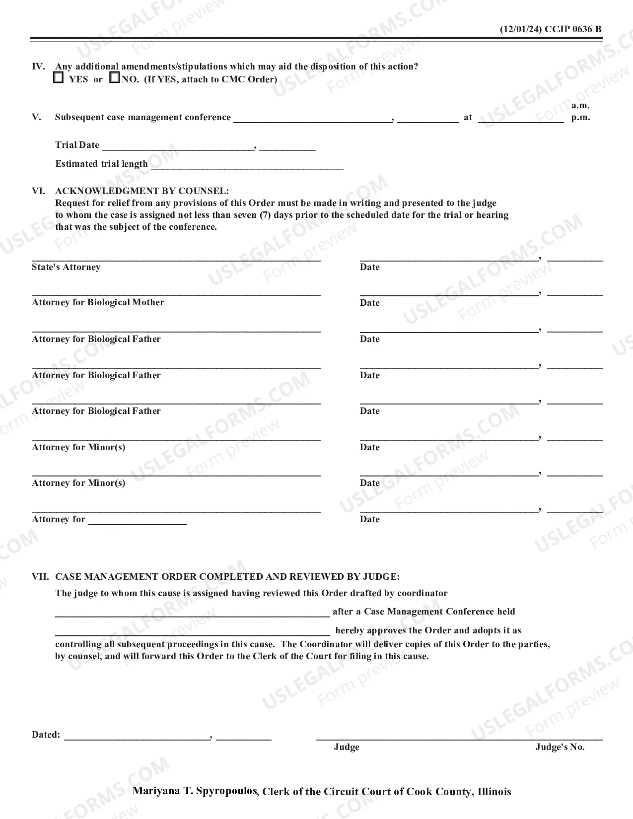 Preview Case Management Conference Order/adjudicatory Or Dispositional Hearing