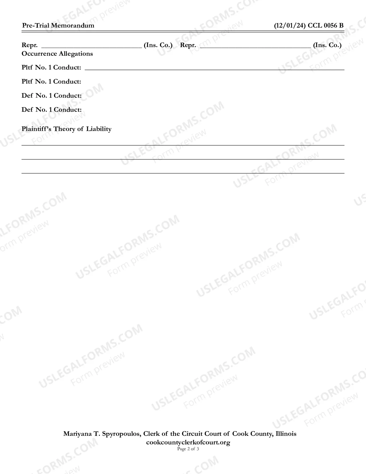 Preview Pre-Trial Memorandum