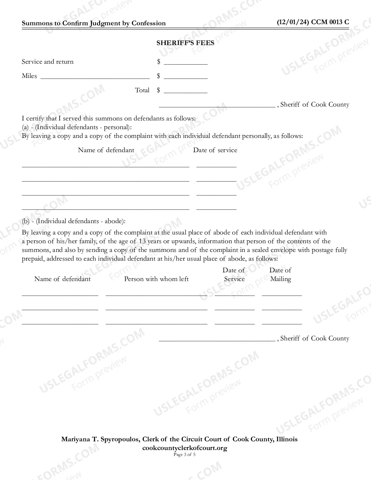 Preview Summons To Confirm Judgment By Confession