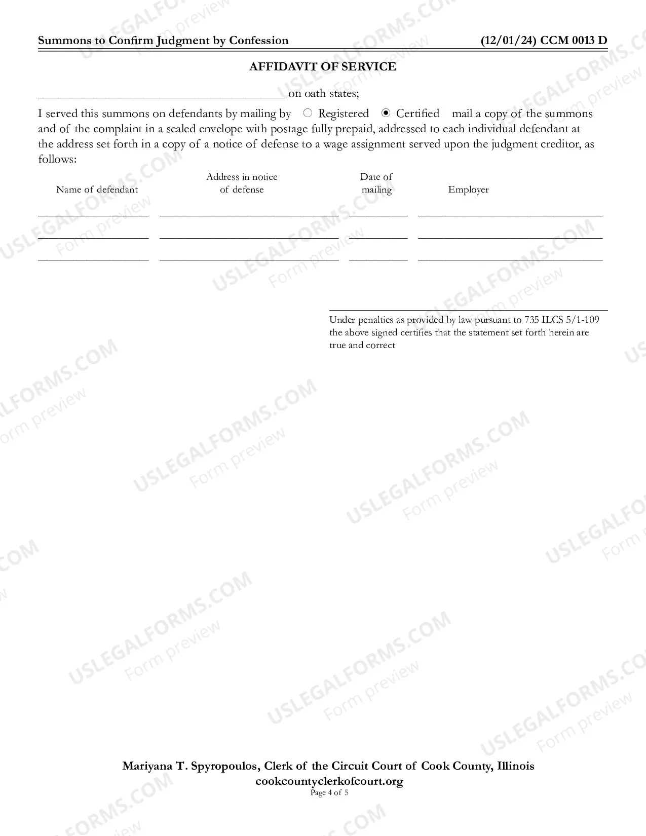 Preview Summons To Confirm Judgment By Confession