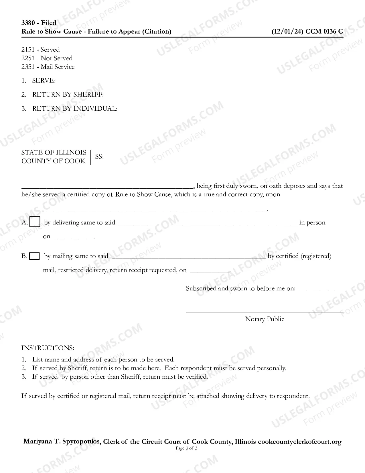 Preview RULE TO SHOW CAUSE-FAILURE TO APPEAR CITATION TO DISCOVER ASSETS