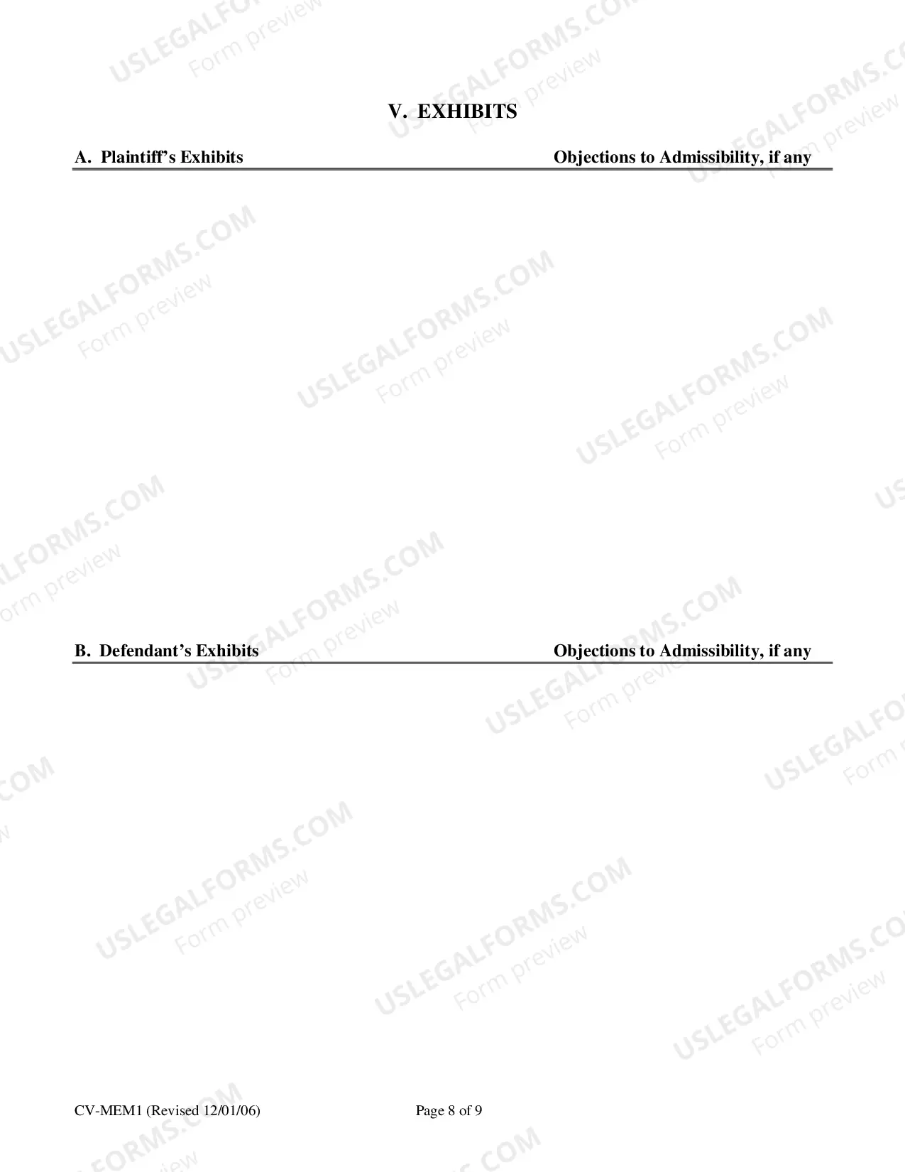 Preview Joint Pre-Trial Memorandum