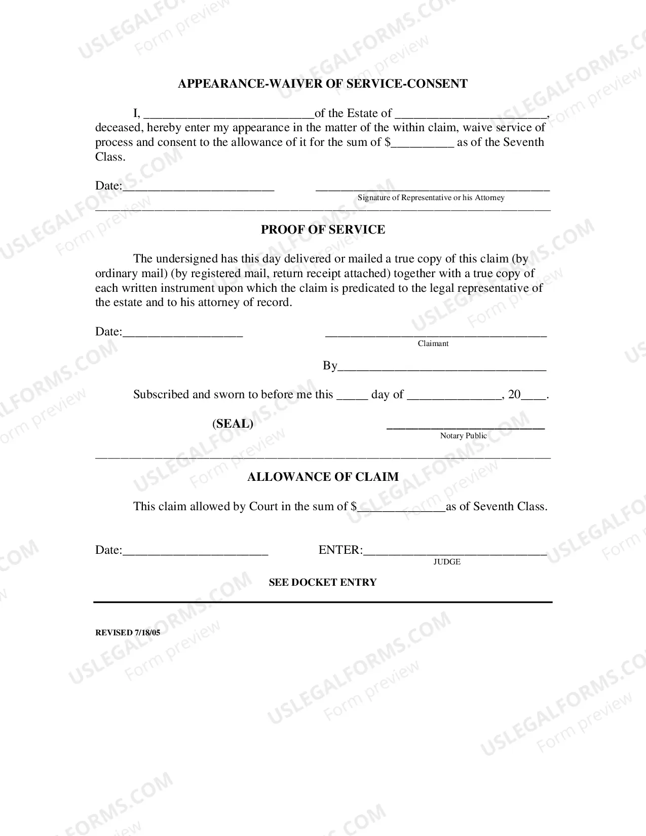 Preview Estate Claim Tort