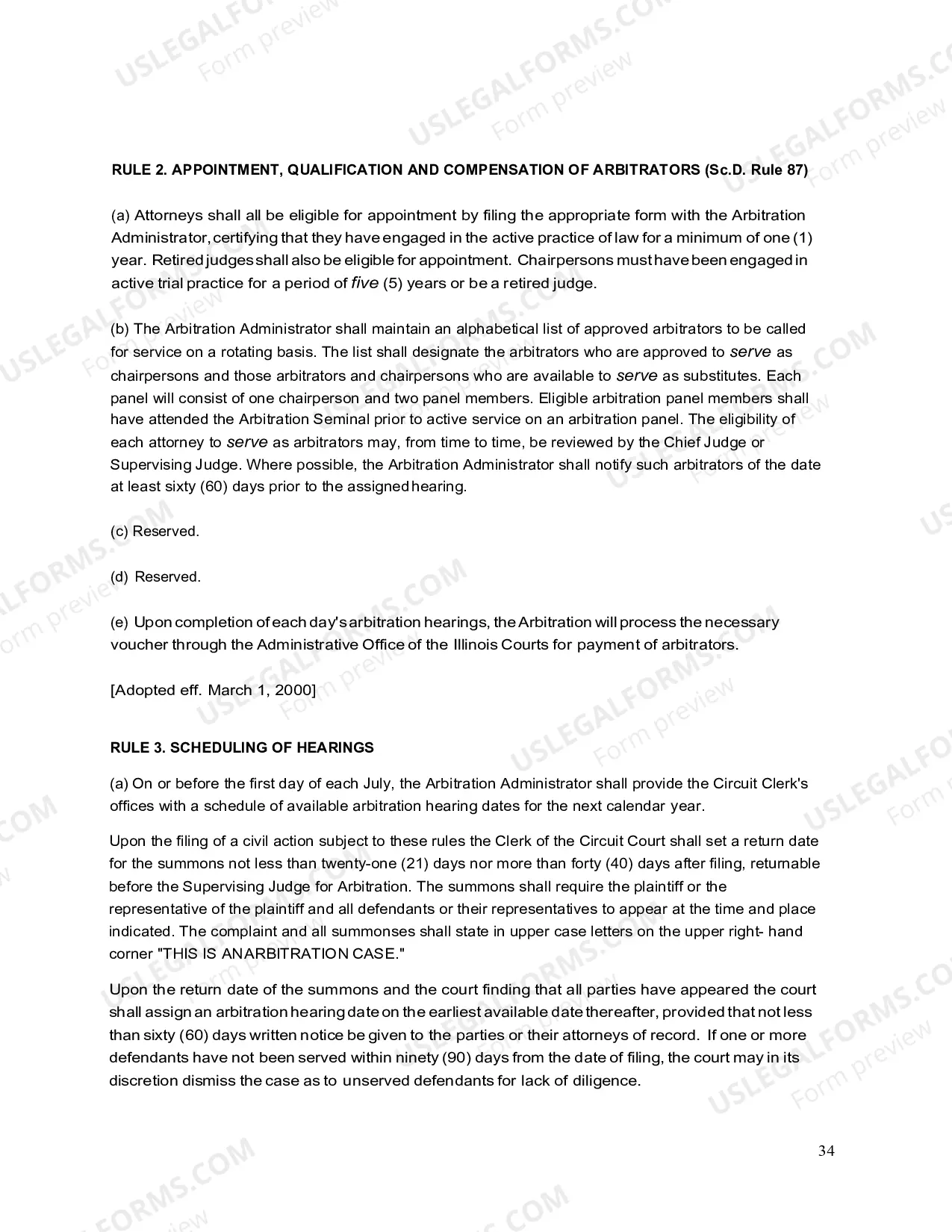 Preview Mandatory arbitration