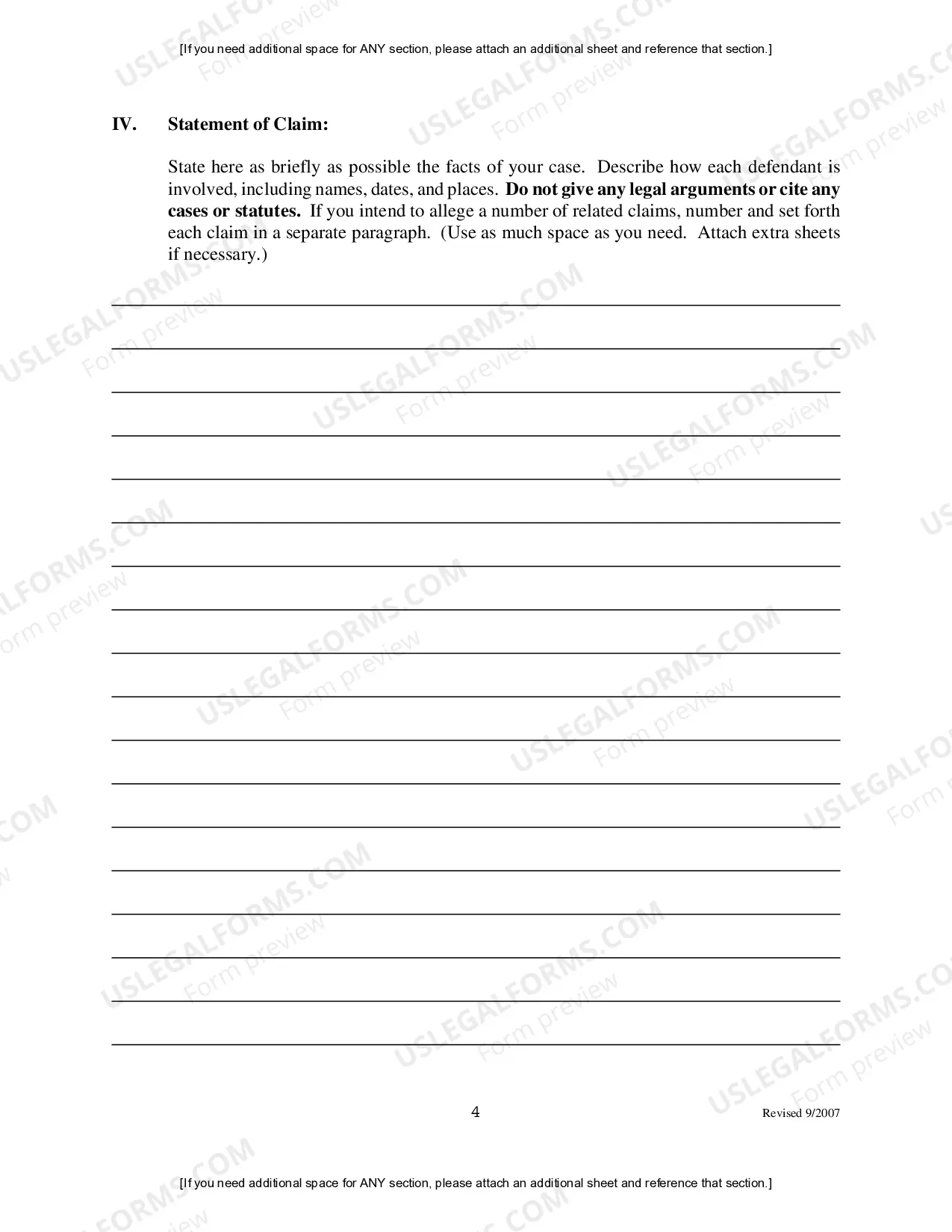 Preview Amended Complaint Under The Civil Rights act against Federal, State, County, or Municipal Defendants (Eastern Division)