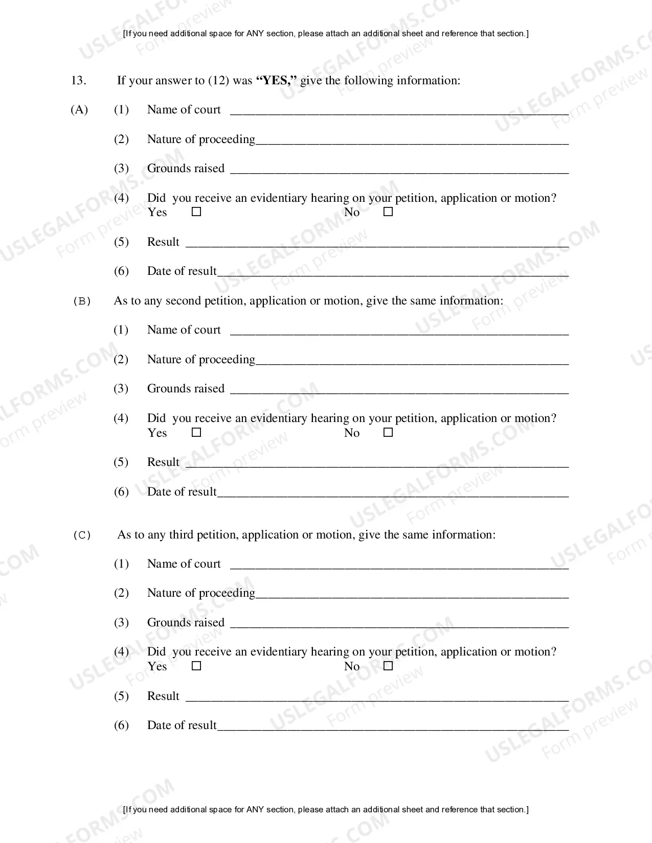 Preview Filing a Motion to Vacate, Set aside, or Correct Sentence Pursuant to 28 U.S.C. Section 2255