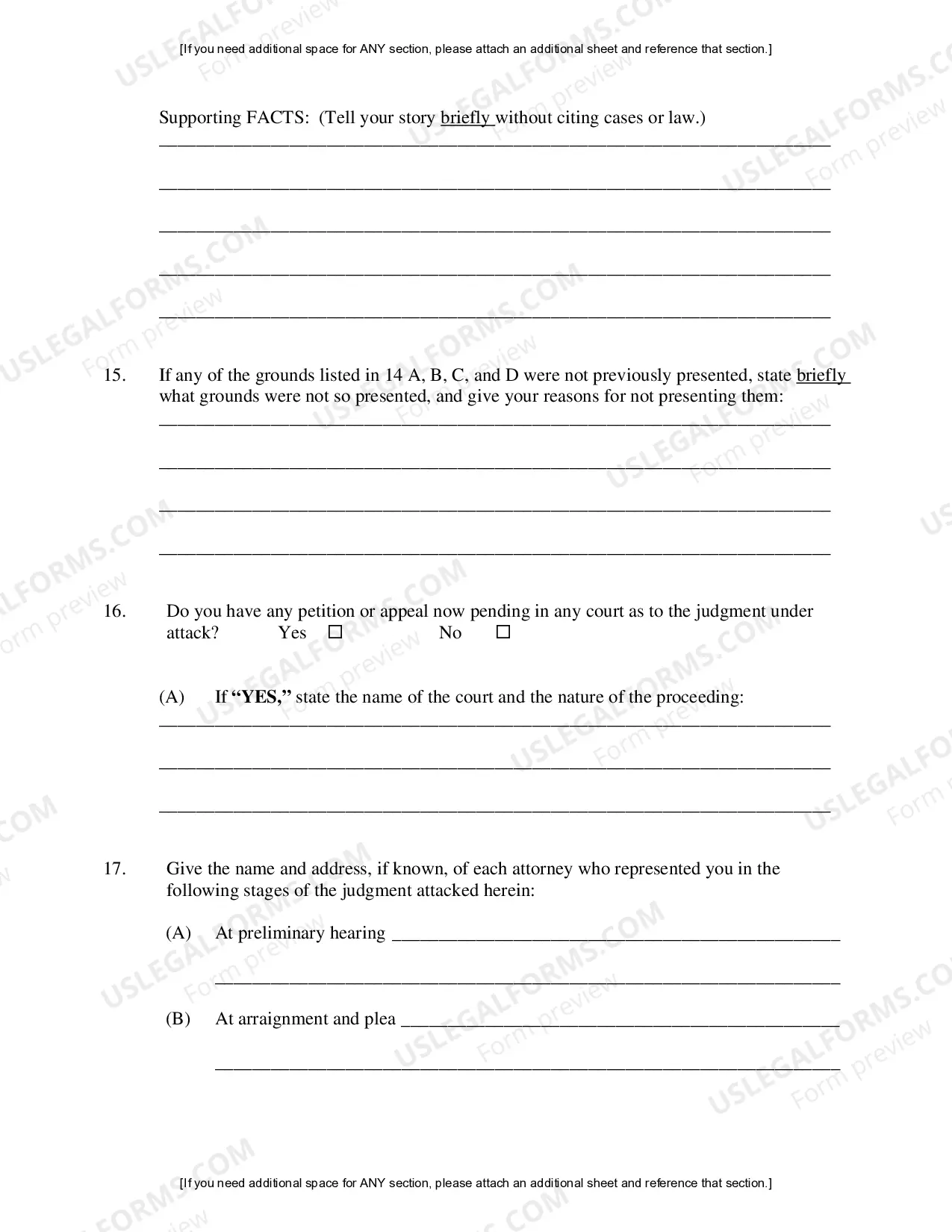 Preview Filing a Motion to Vacate, Set aside, or Correct Sentence Pursuant to 28 U.S.C. Section 2255