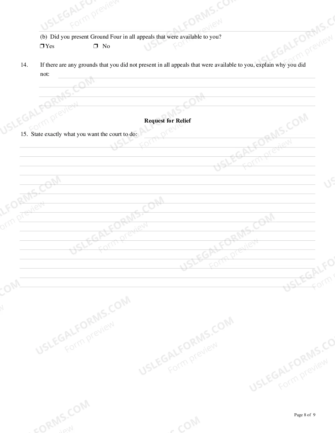 Preview Petition Under 28 U.S.C 2241 for Relief from a Conviction or Sentence by a Person in Federal Custody