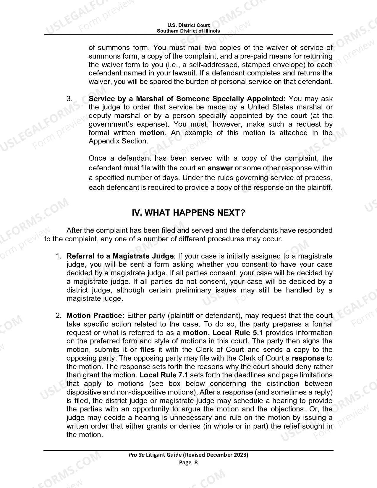 Preview Pro Se Litigant Guide