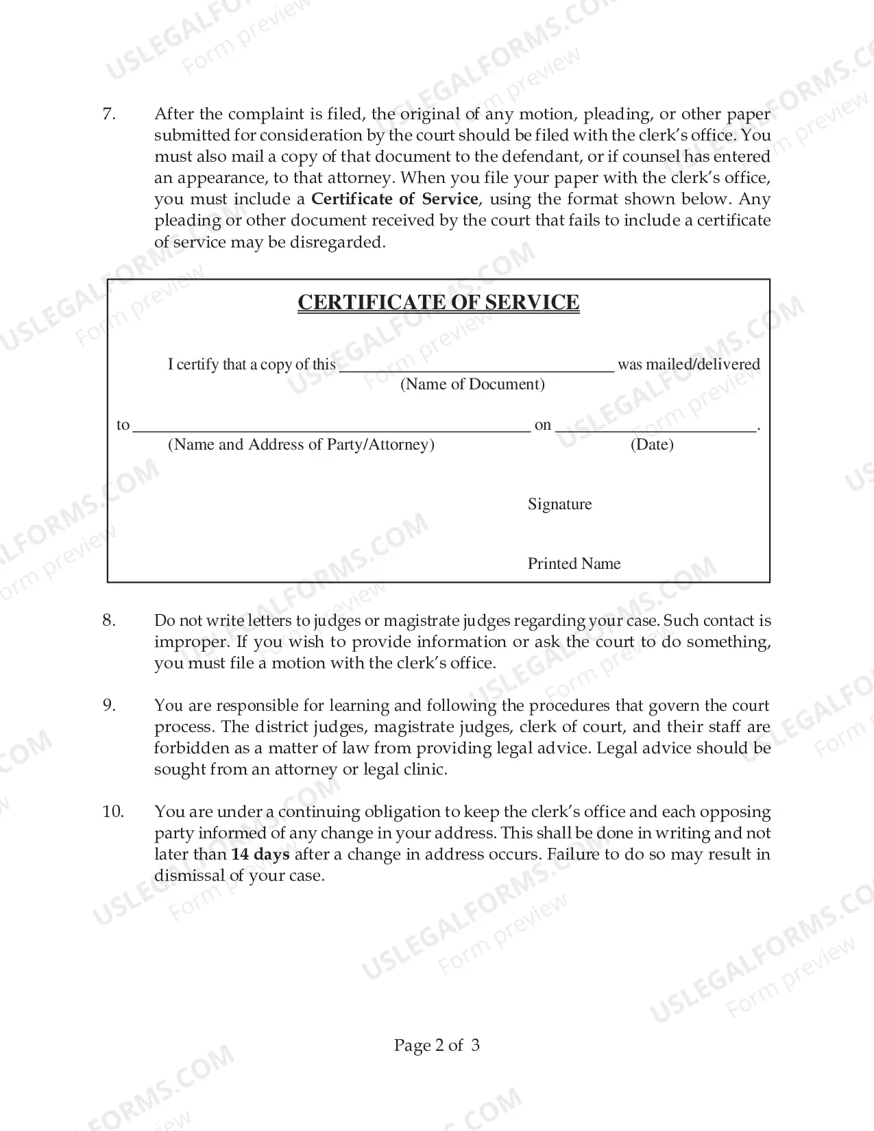 Preview Social Security-Instructions for Filing a Pro Se Civil Complaint for Judicial Review of Social Security Decision