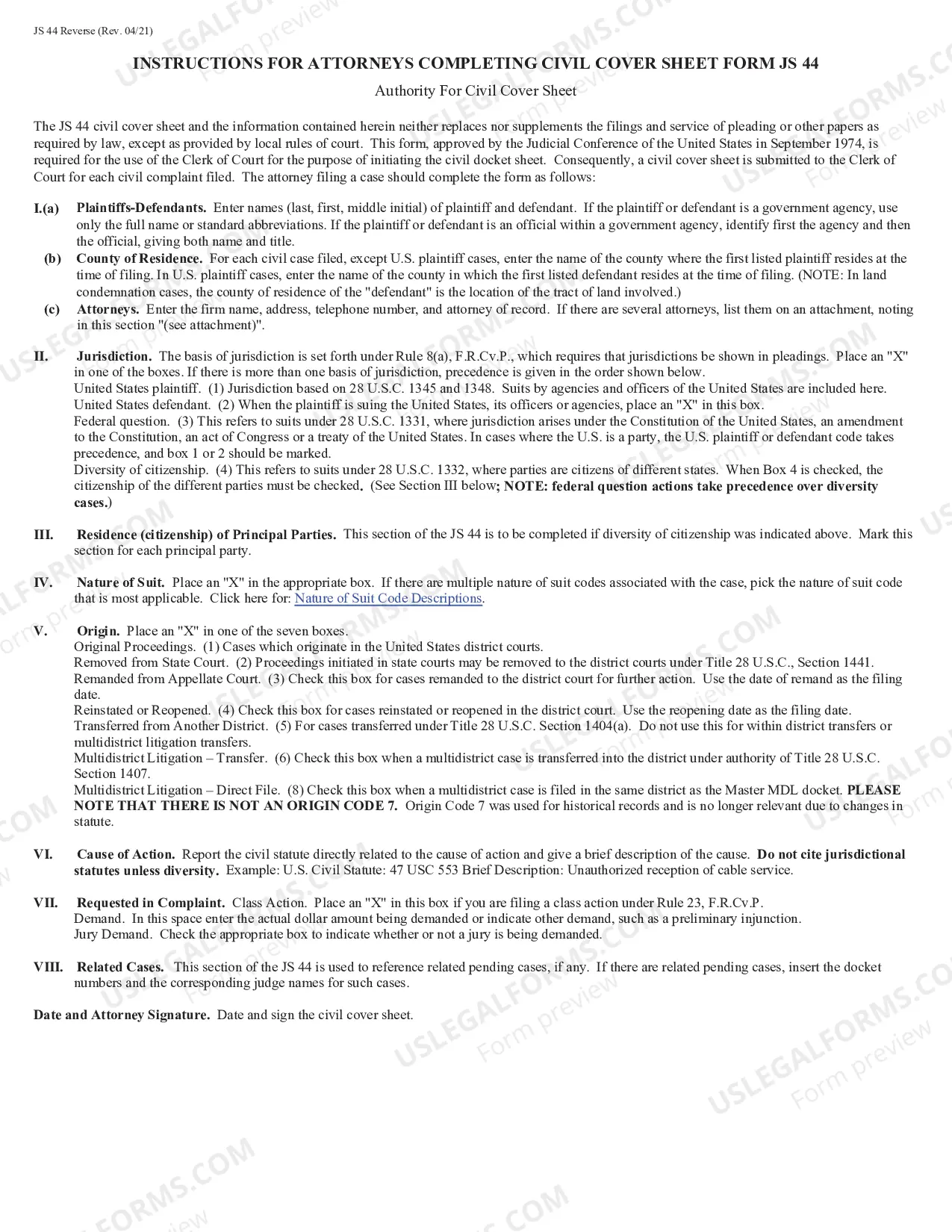 Preview Social Security-Instructions for Filing a Pro Se Civil Complaint for Judicial Review of Social Security Decision