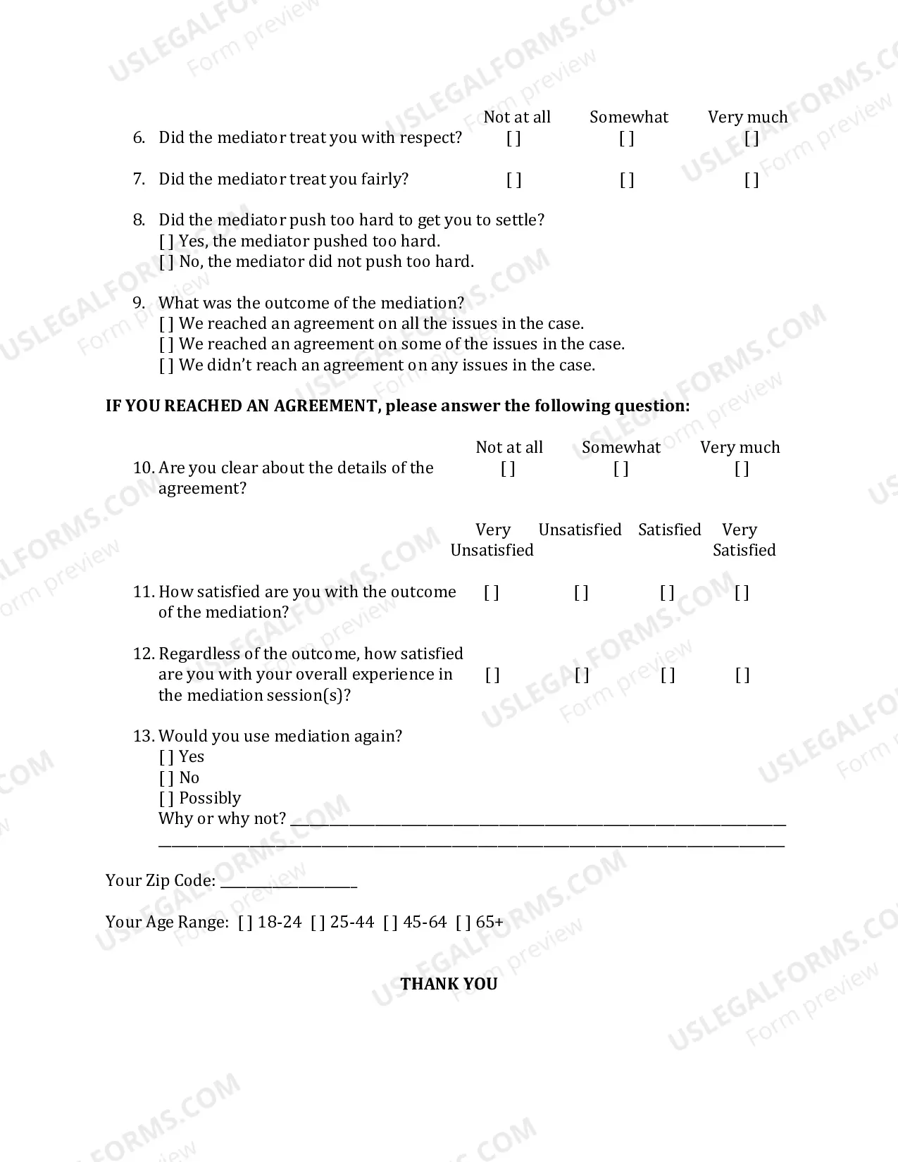 Preview Evaluation For Parties