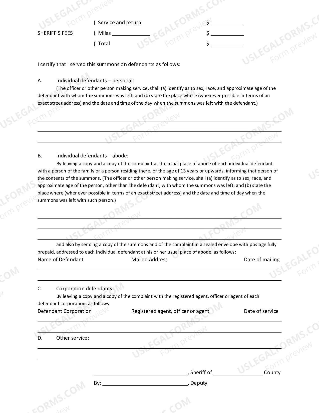 Preview Wage Deduction Packet