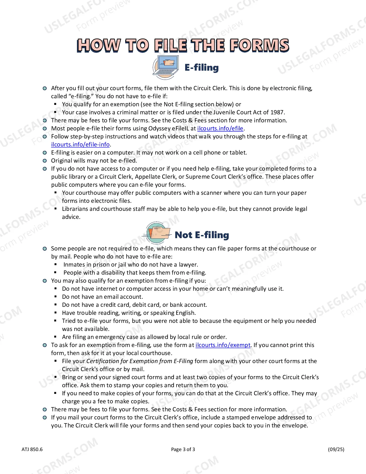 Preview How to Send a Court Document to Other Parties