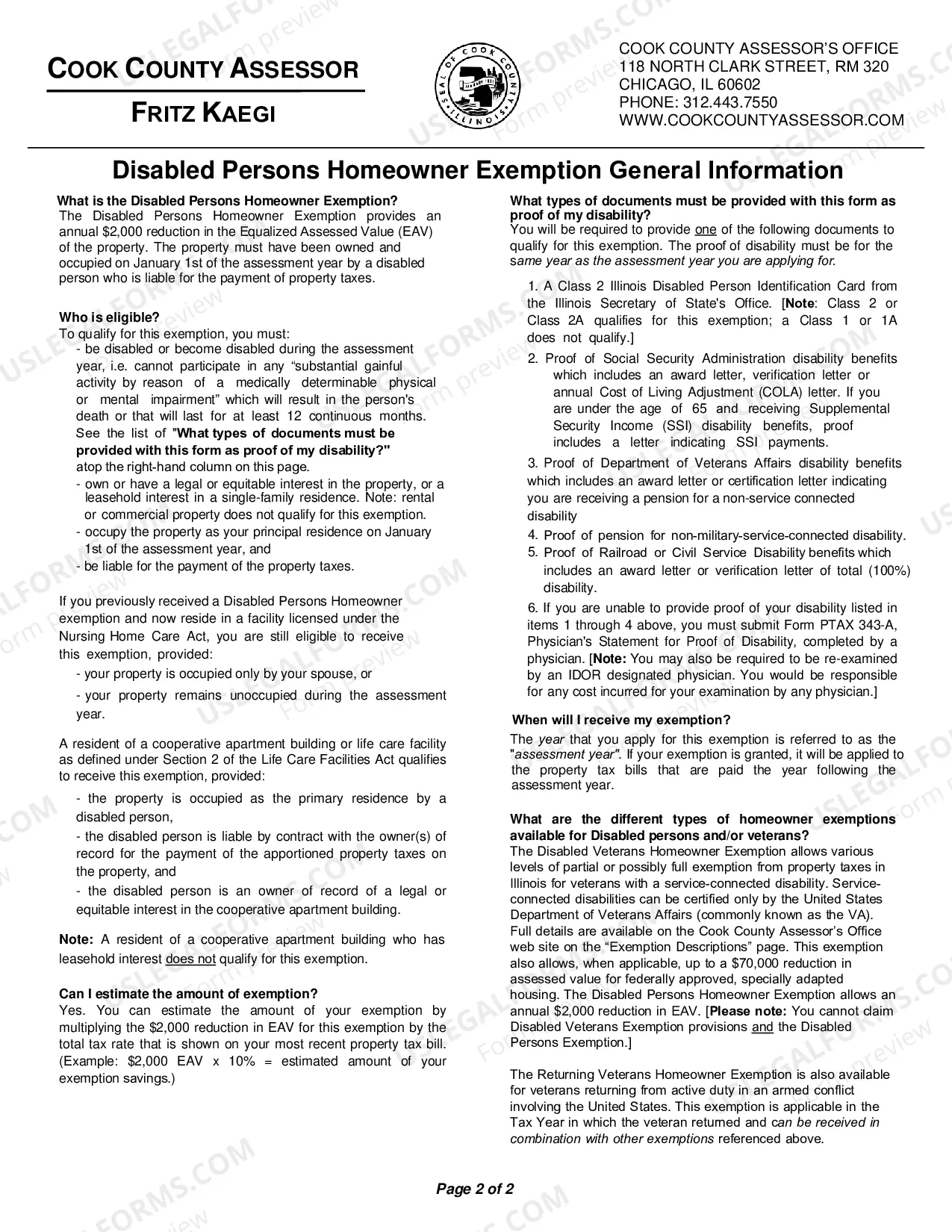 Preview Disabled Persons Exemption
