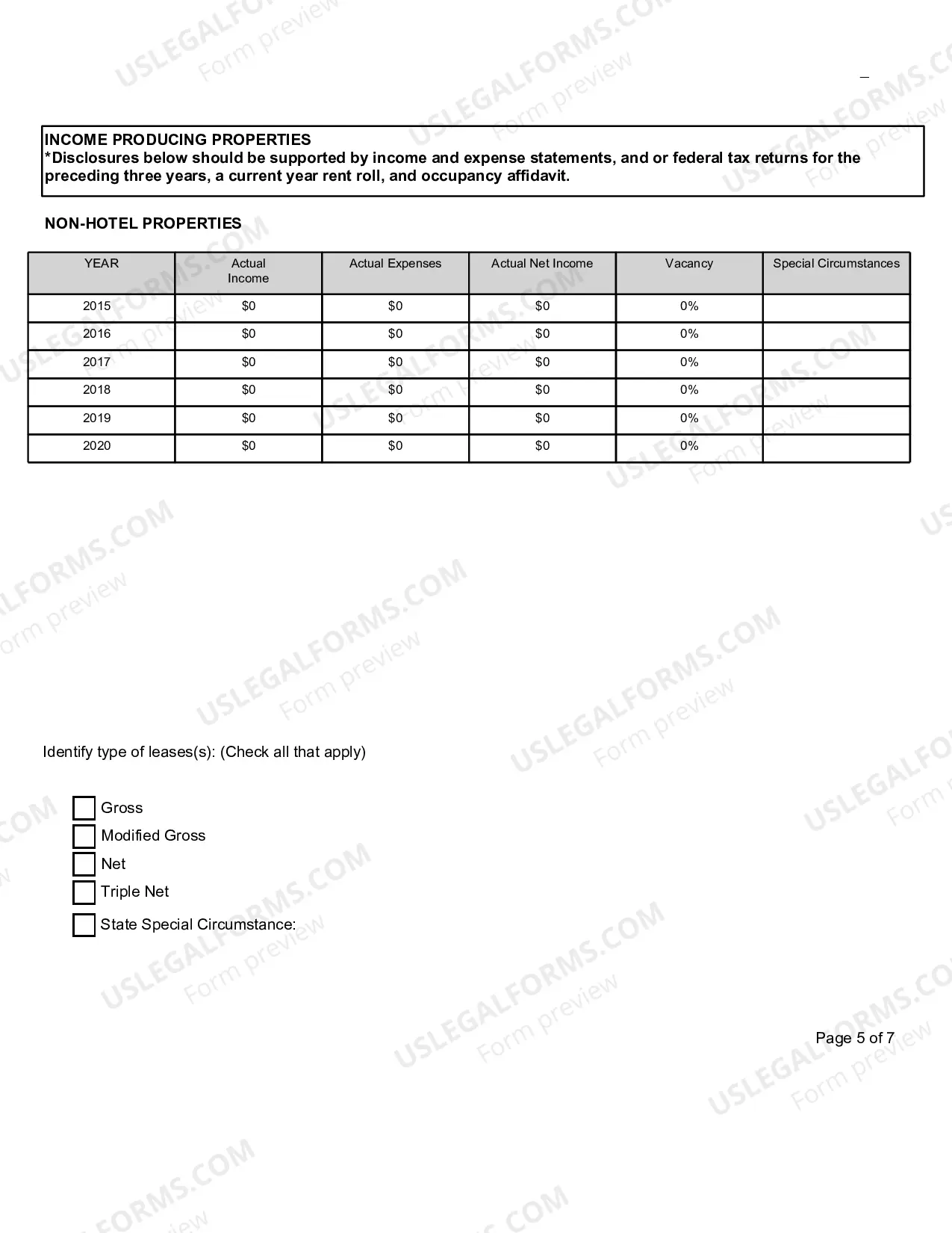 Preview Non-Hotel Form