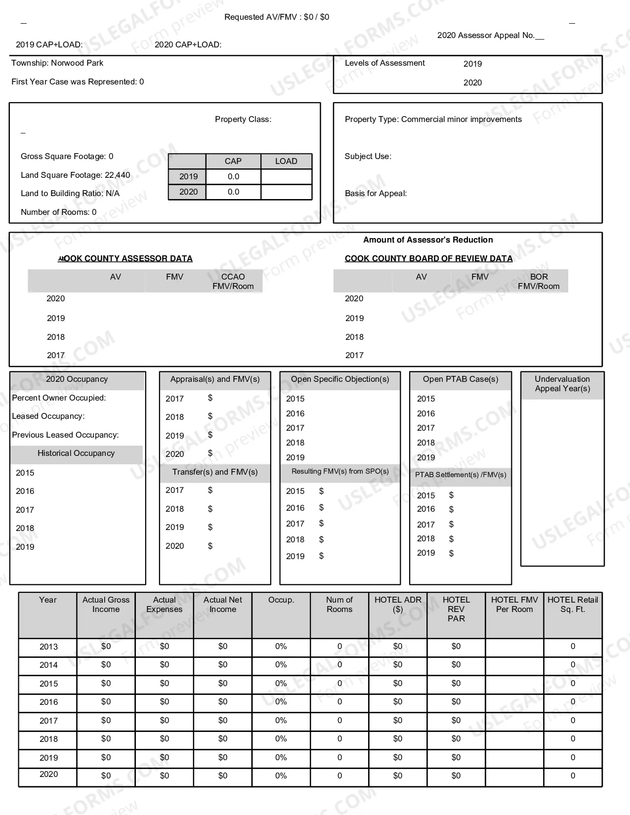 Preview Non-Hotel Form