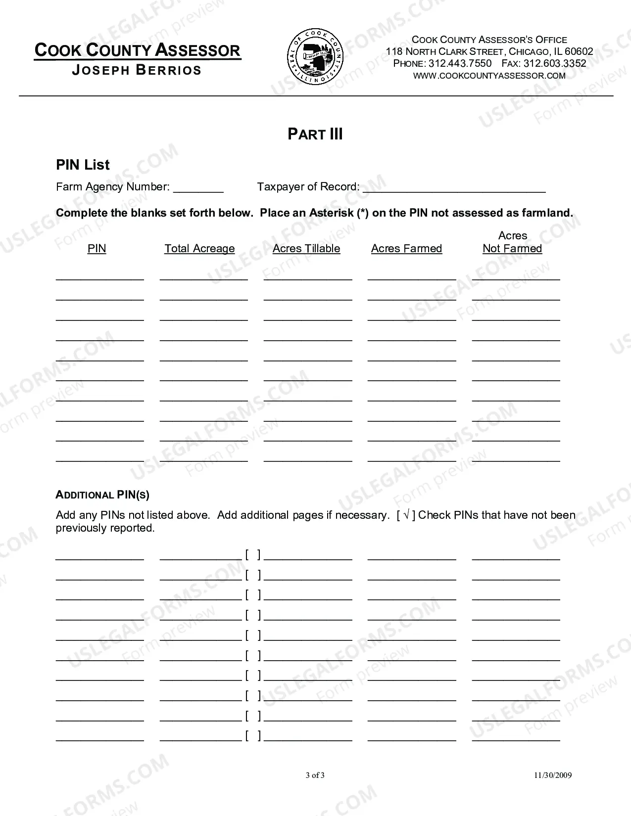 Preview 2010 Farm affidavit