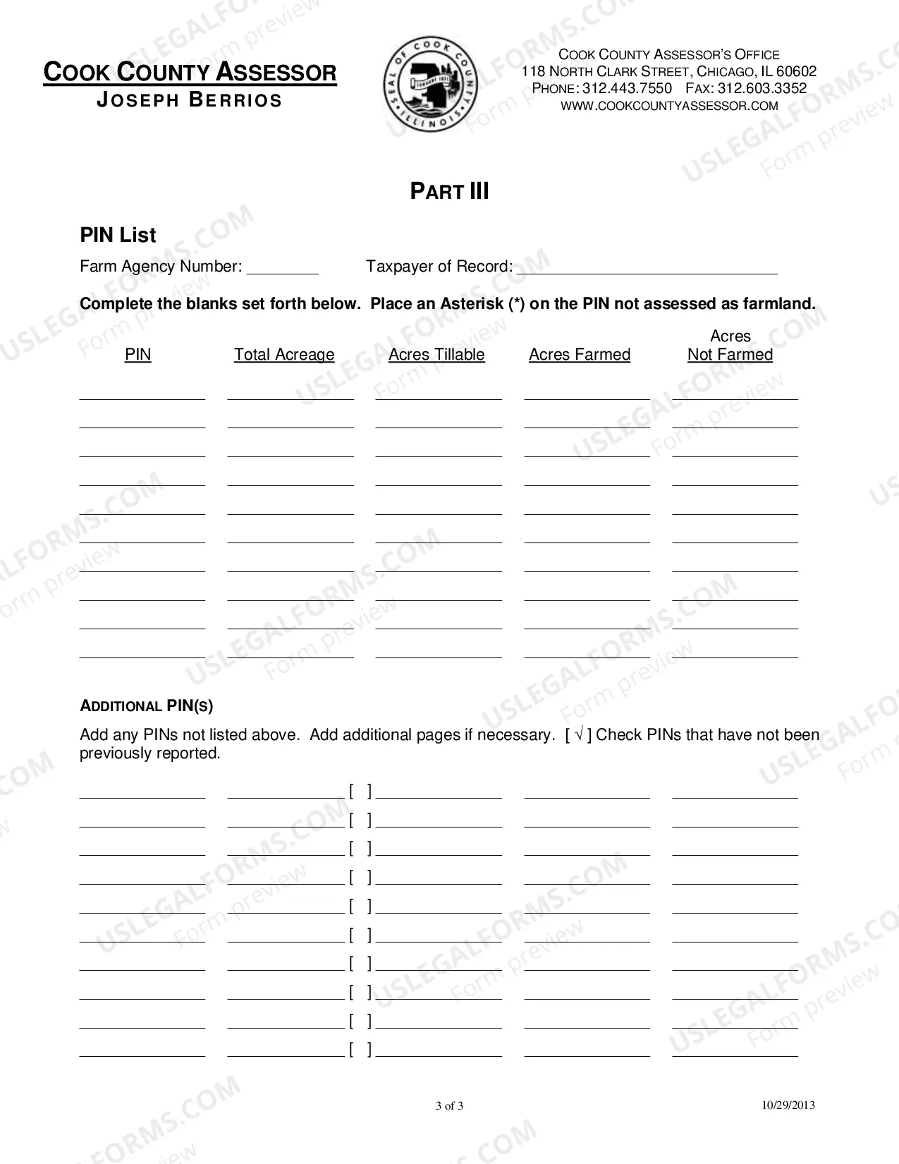 Preview 2014 Farm affidavit