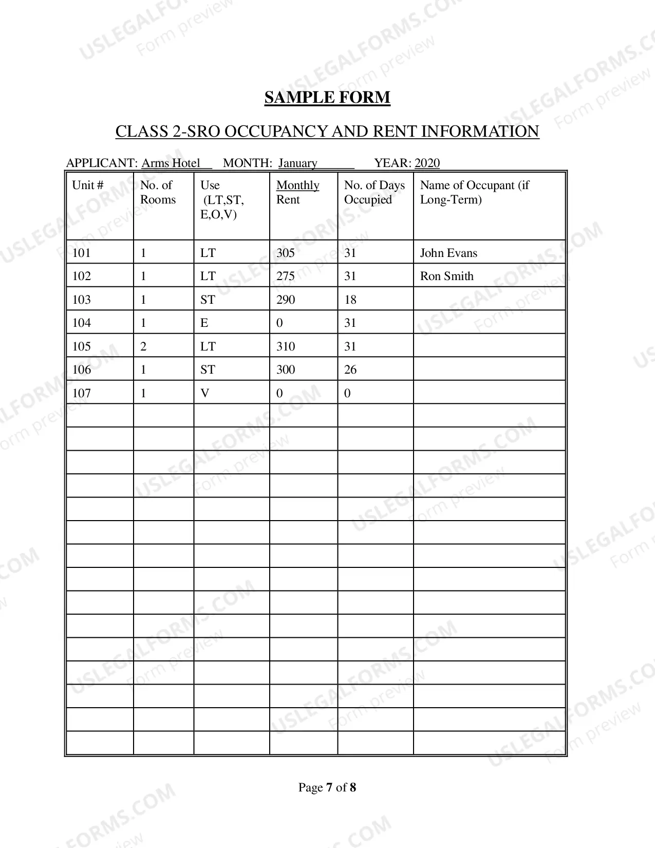 Preview Class 2 SRO application