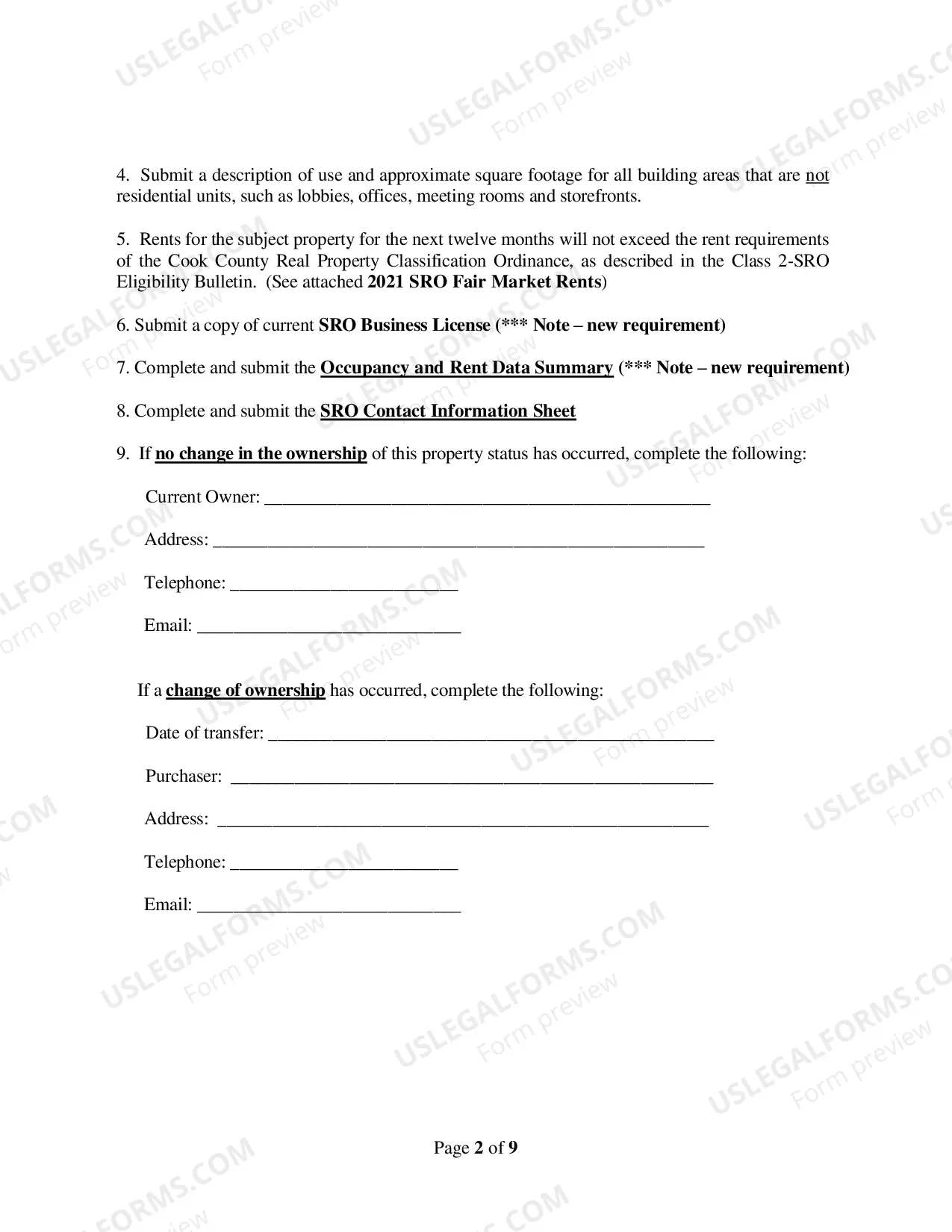 Preview Class 2 SRO annual affidavit