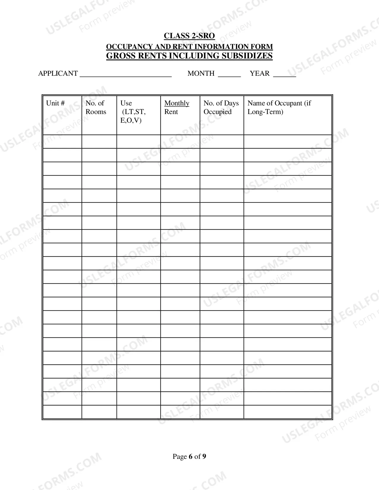 Preview Class 2 SRO annual affidavit