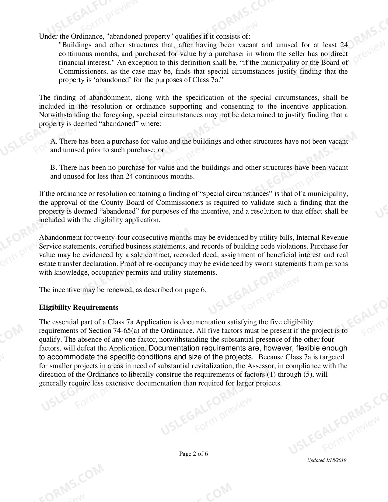 Preview Class 7A application Instructions