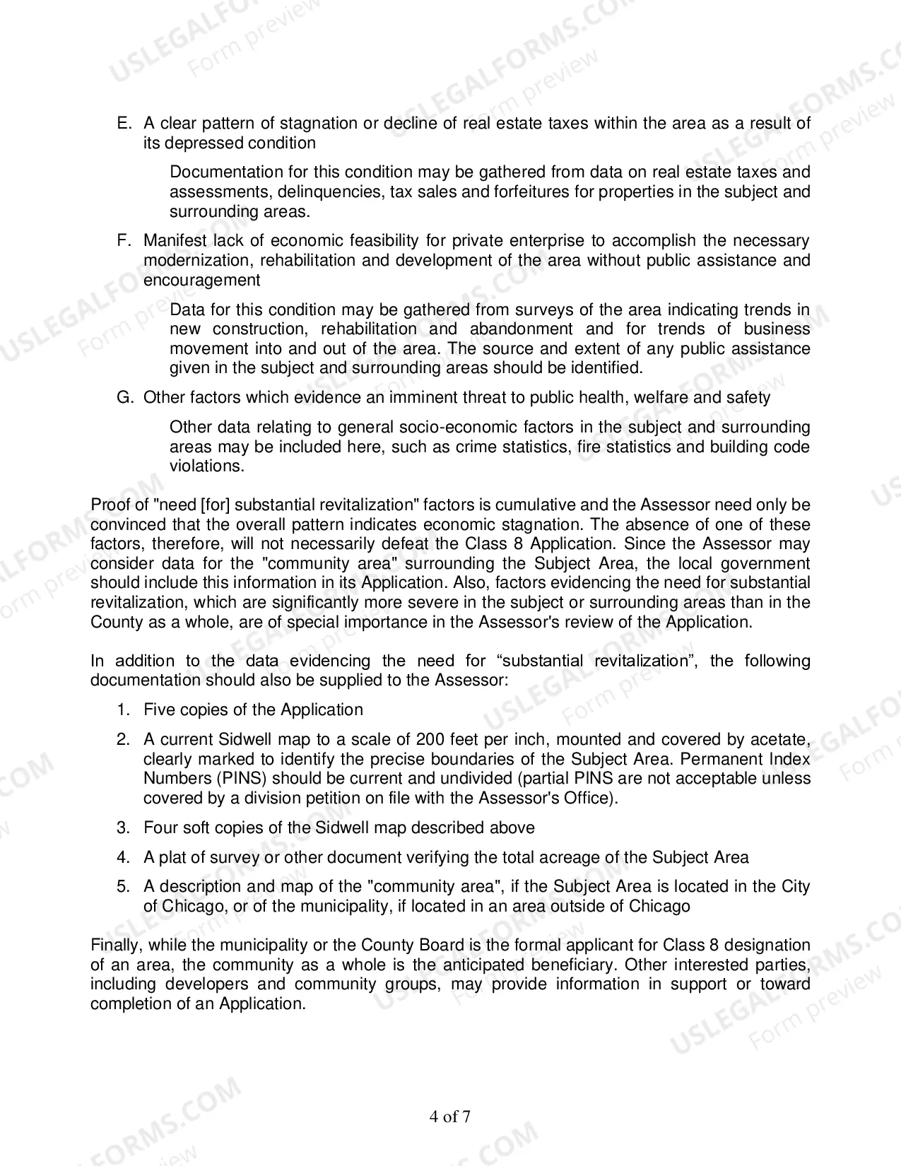 Preview Class 8 application Instructions