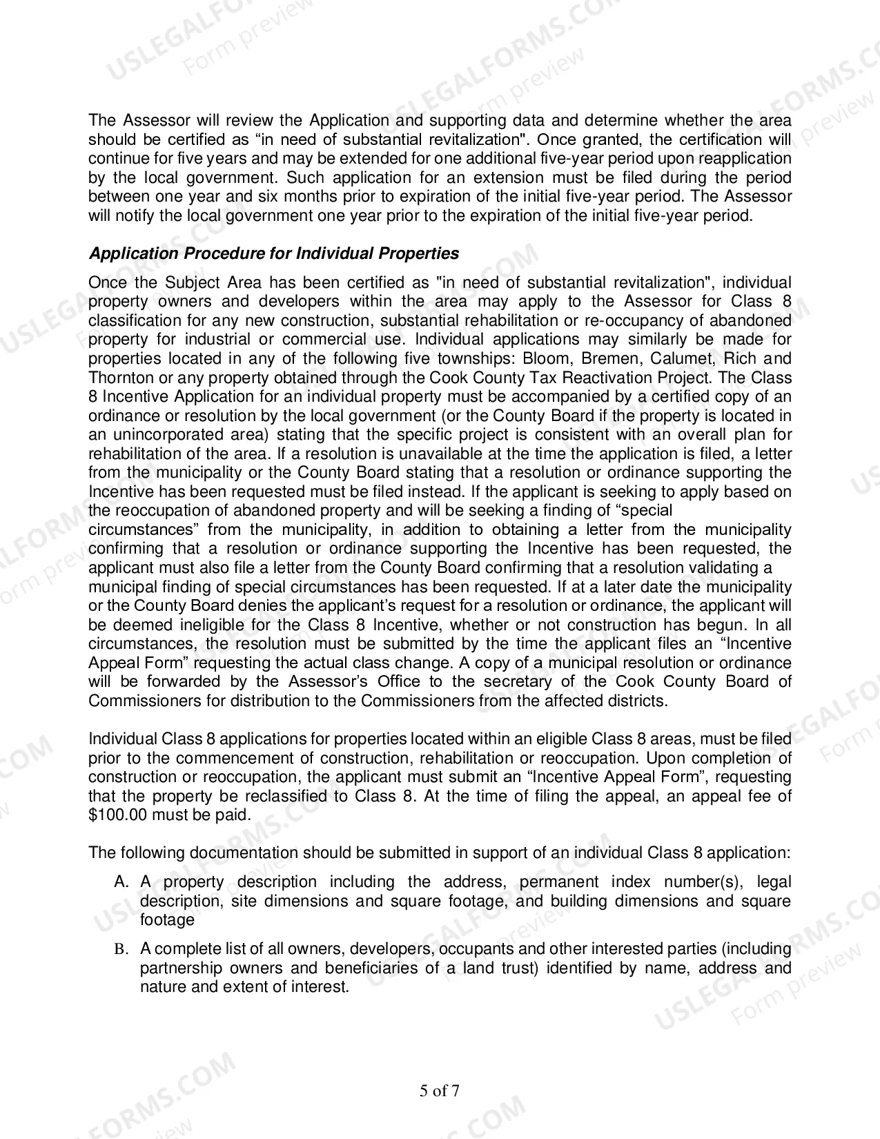 Preview Class 8 application Instructions