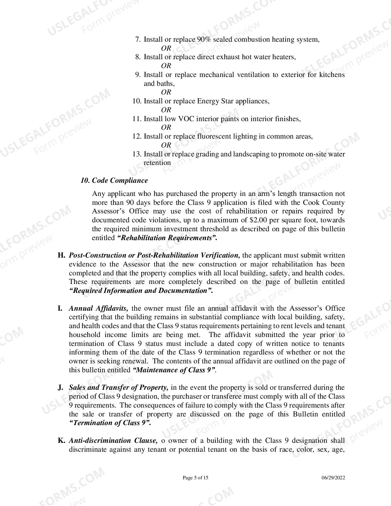 Preview Class 9 application Instructions
