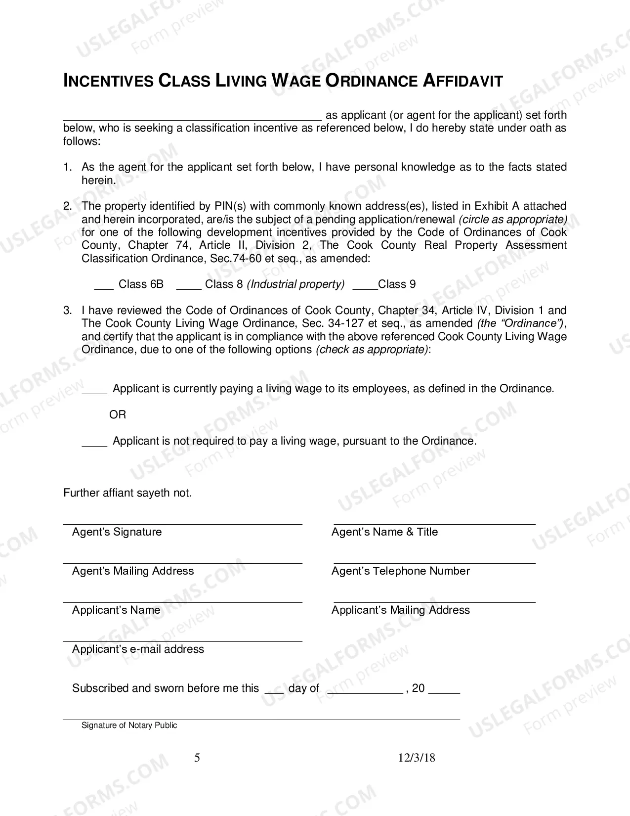 Preview Class C application